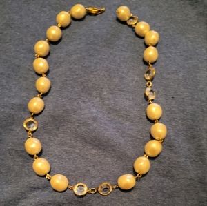 Vintage Givenchy faux pearl necklace 18"
